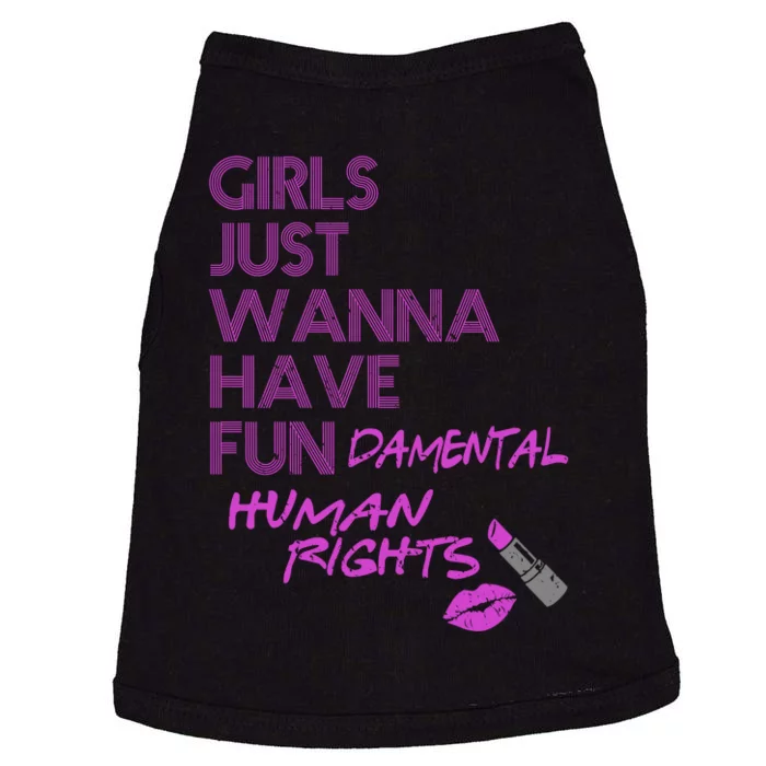 Girls Just Wanna Have Fundamental Human Rights Doggie Tank