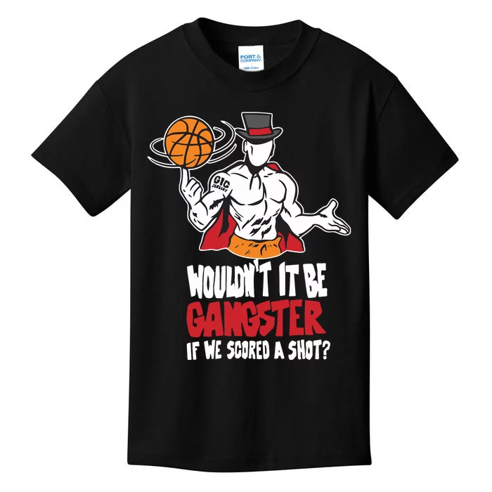 Gic January WouldnT It Be Gangster If We Scored A Shot Kids T-Shirt