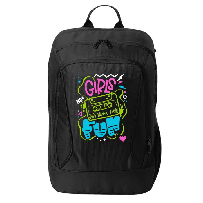 Girl Just Wanna Have Fun Nostalgia 1980s City Backpack