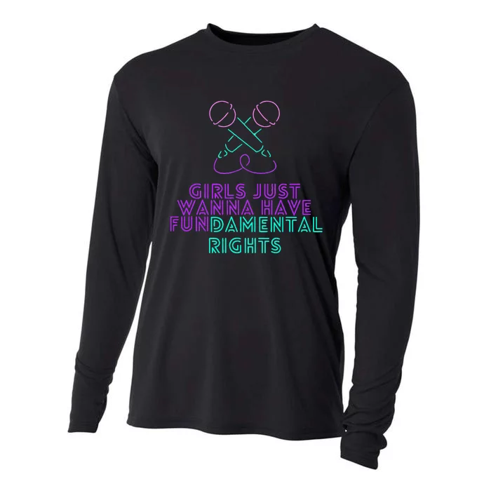 Girl Just Want To Have Fundamental Rights Cooling Performance Long Sleeve Crew