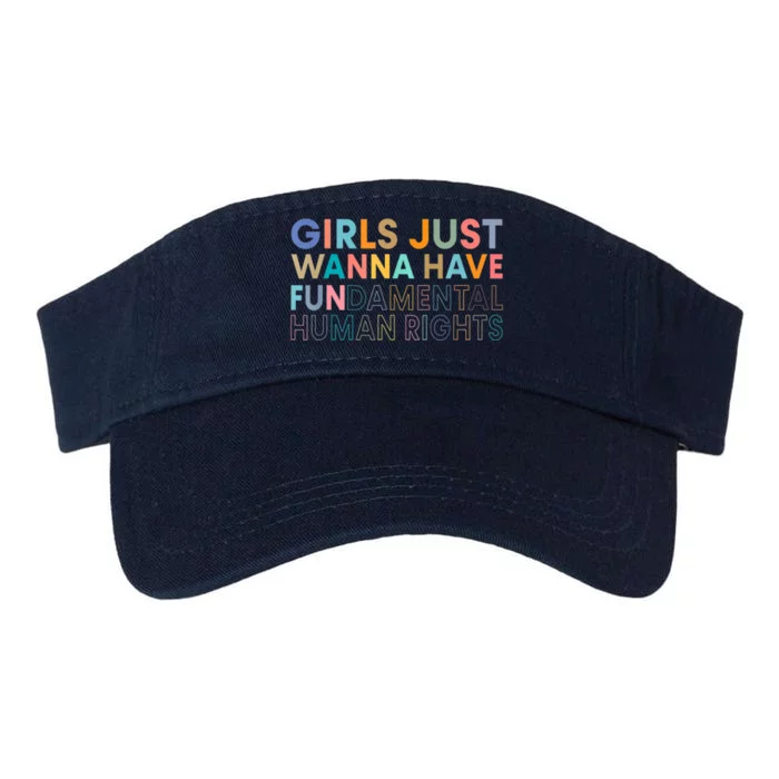 Girls Just Wanna Have Fundamental Rights Valucap Bio-Washed Visor