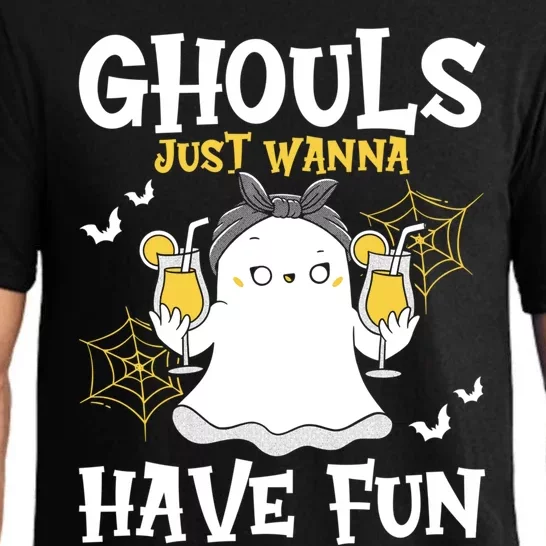 Ghouls Just Wanna Have Fun Ghost Halloween Cute Gift Pajama Set