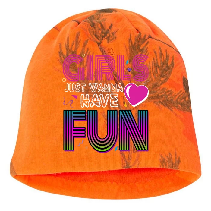 Girls Just Wanna Have Fun 80s Retro Party Kati - Camo Knit Beanie