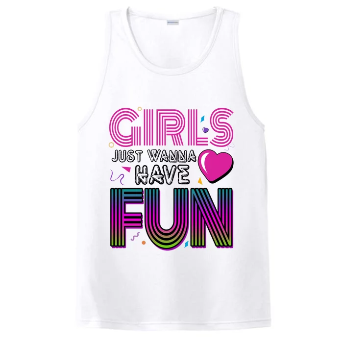 Girls Just Wanna Have Fun 80s Retro Party Performance Tank