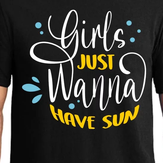 Girls Just Wanna Have Sun Summer Beach Life Pajama Set