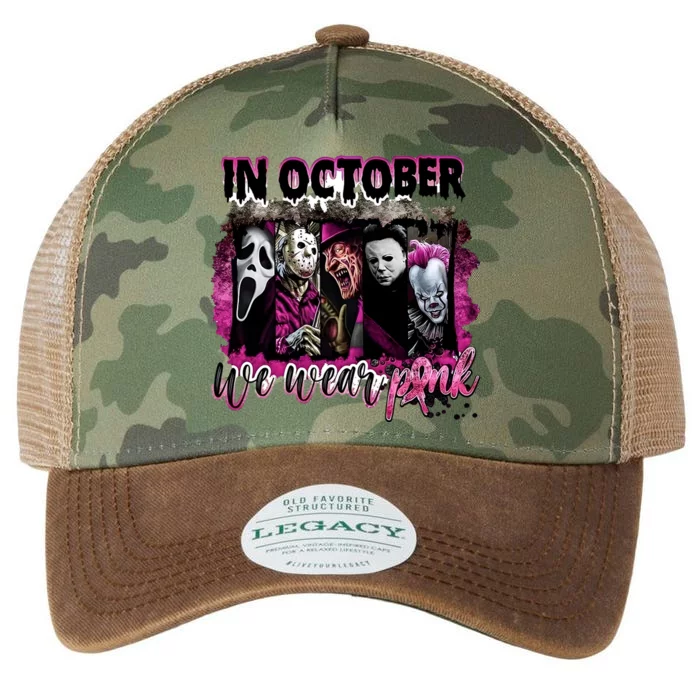 Ghostface Jason We Wear Pink In October Halloween Legacy Tie Dye Trucker Hat