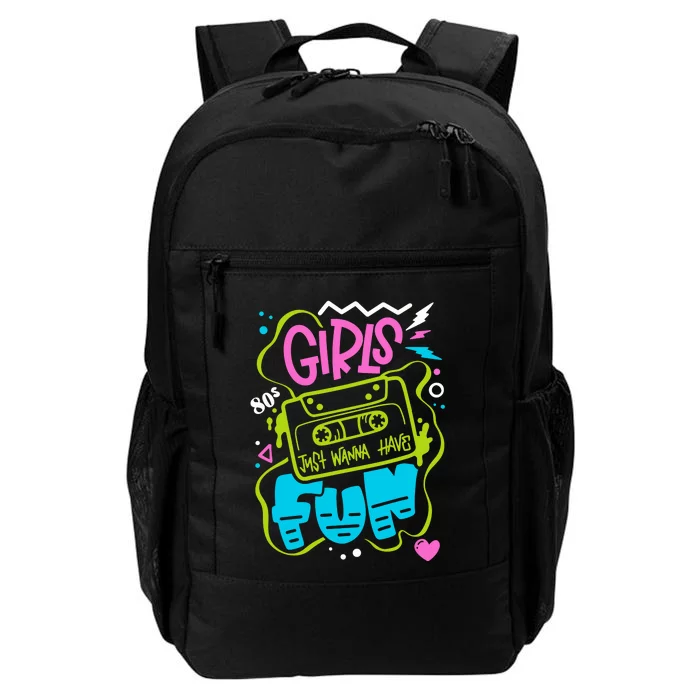 Girls Just Wanna Have Fun Nostalgia 1980s Daily Commute Backpack