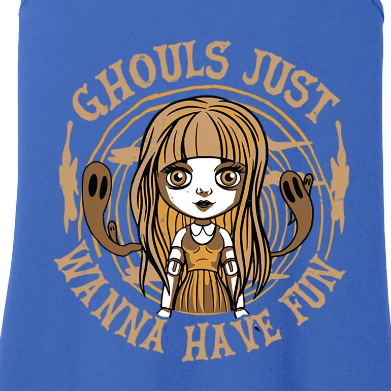 Ghouls Just Wanna Have Fun Spooky Halloween Ghost Gift Ladies Essential Tank