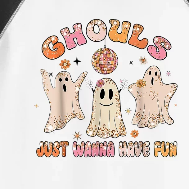 Ghouls Just Wanna Have Fun Halloween Ghost Costume Retro Gift Toddler Fine Jersey T-Shirt