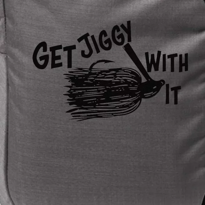 Get Jiggy With It Funny Bass Fishing Lure Impact Tech Backpack