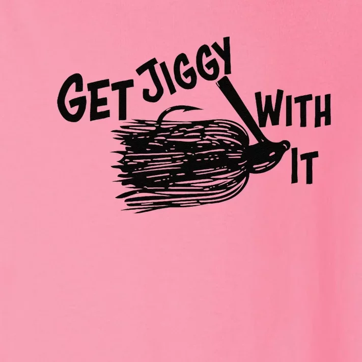 Get Jiggy With It Funny Bass Fishing Lure Toddler Long Sleeve Shirt