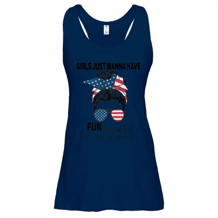 Girls Just Want To Have Fundamental Human Rights Feminist Gift Ladies Essential Flowy Tank