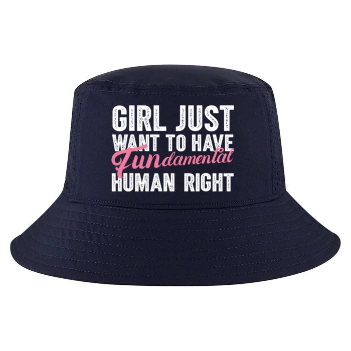 Girls Just Want To Have Fundamental Rights Funny Cool Gift Cool Comfort Performance Bucket Hat