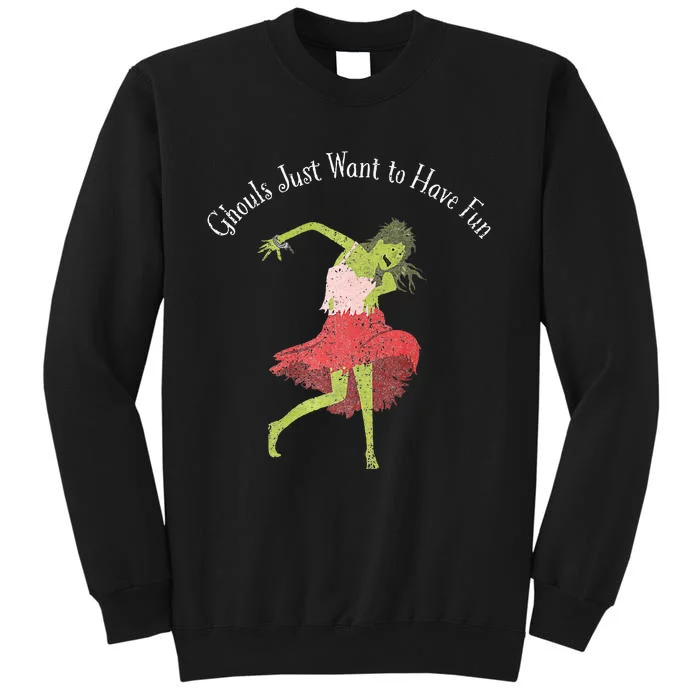 Ghouls Just Want to Have Fun 80's zombie dancing Tall Sweatshirt