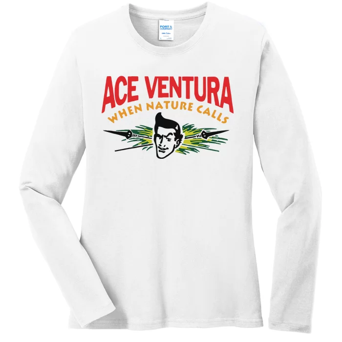 George Kittle Ace Ventura When Nature Calls Ladies Long Sleeve Shirt