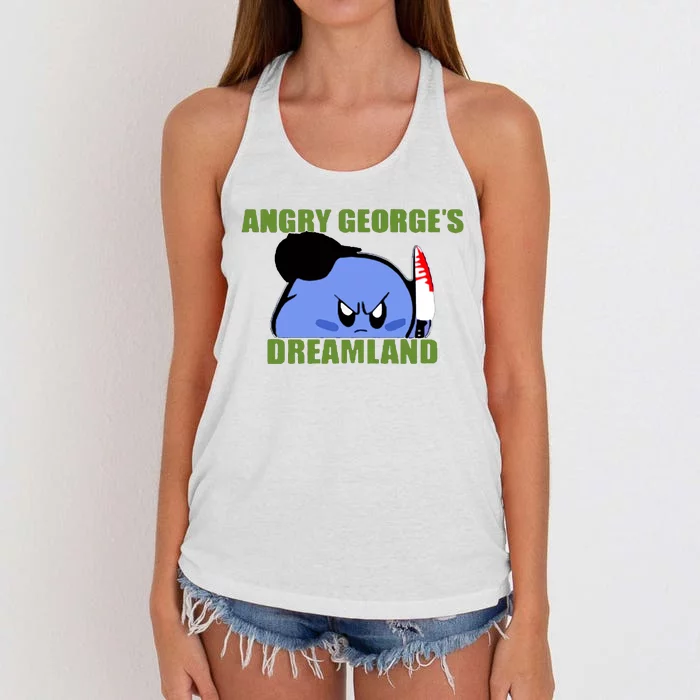 George Kirby Angry George’S Dreamland Women's Knotted Racerback Tank