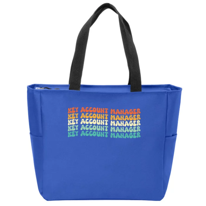 Groovy Key Account Manager Job Title Zip Tote Bag