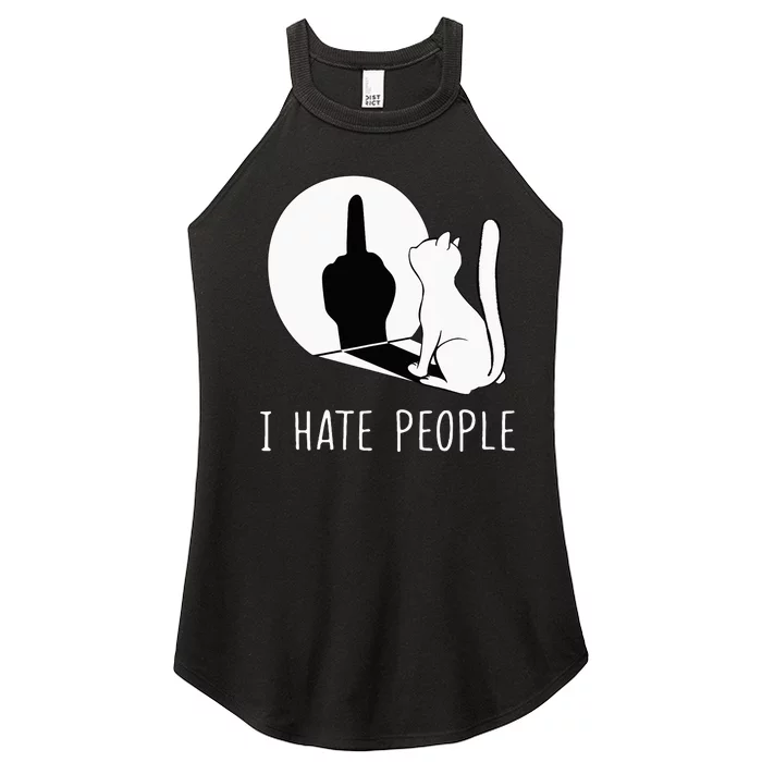 Grumpy Kitten Cats I DonT Like People Cat I Hate People Cat Women’s Perfect Tri Rocker Tank