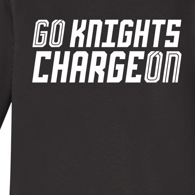 Go Knights Charge On Baby Long Sleeve Bodysuit