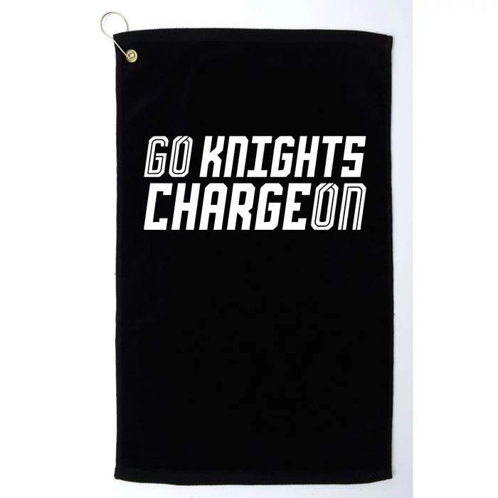 Go Knights Charge On Platinum Collection Golf Towel