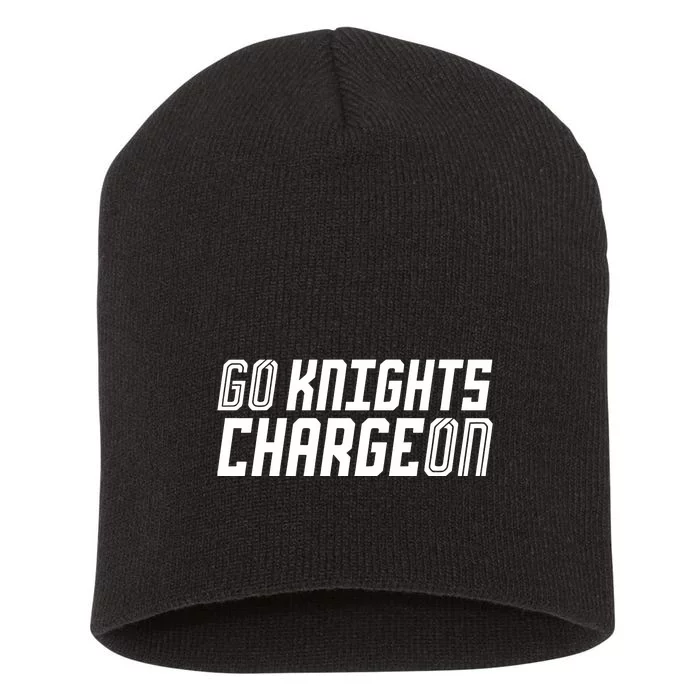 Go Knights Charge On Short Acrylic Beanie