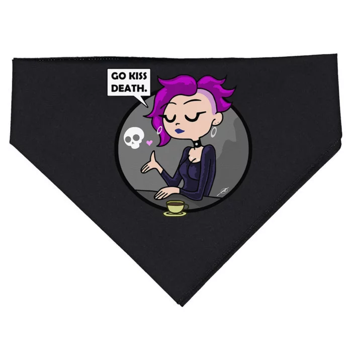 Go Kiss Death Germaine (Foamy The Squirrel) USA-Made Doggie Bandana