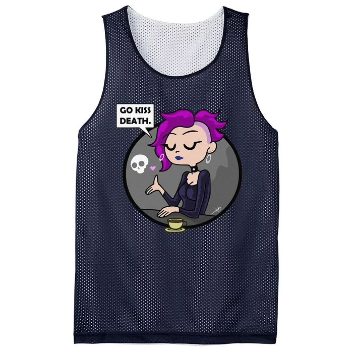 Go Kiss Death Germaine (Foamy The Squirrel) Mesh Reversible Basketball Jersey Tank