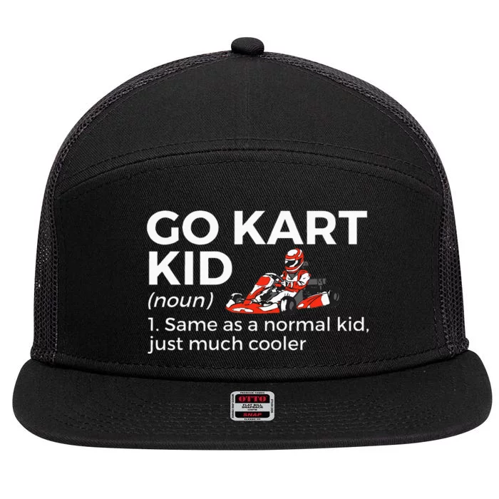 Go Kart Definition Go Kart Racing 7 Panel Mesh Trucker Snapback Hat