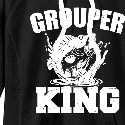 Grouper King Fishing Women's Fleece Hoodie