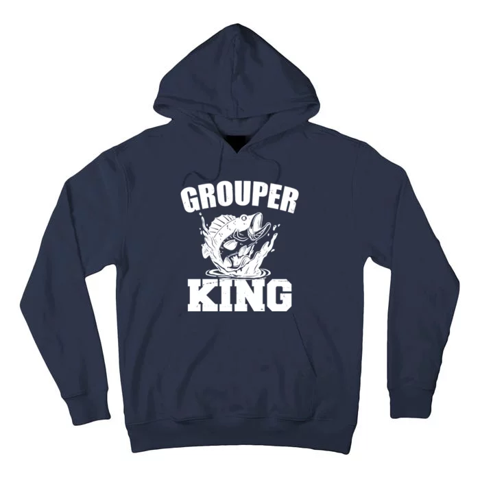 Grouper King Fishing Tall Hoodie