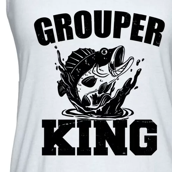 Grouper King Fishing Ladies Essential Flowy Tank