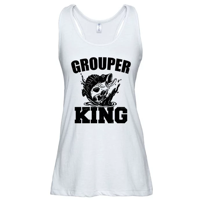 Grouper King Fishing Ladies Essential Flowy Tank