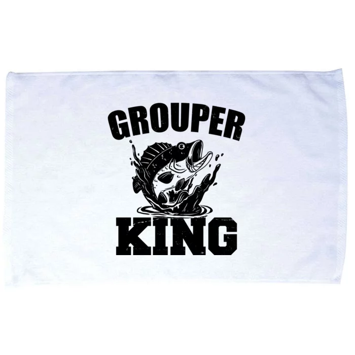 Grouper King Fishing Microfiber Hand Towel