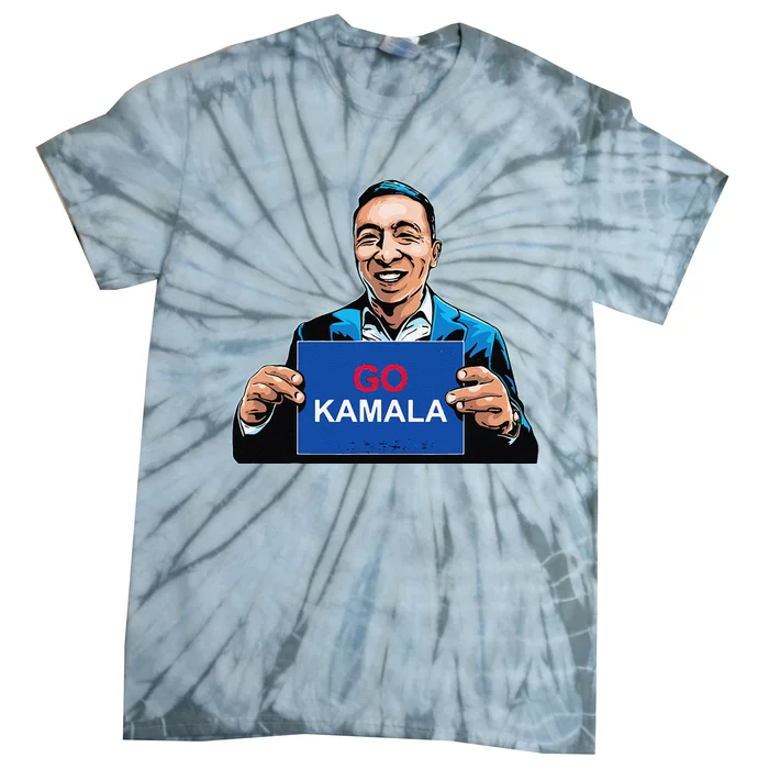 Go Kamala For President 2024 Endorsed By Andrew Yang Tie-Dye T-Shirt