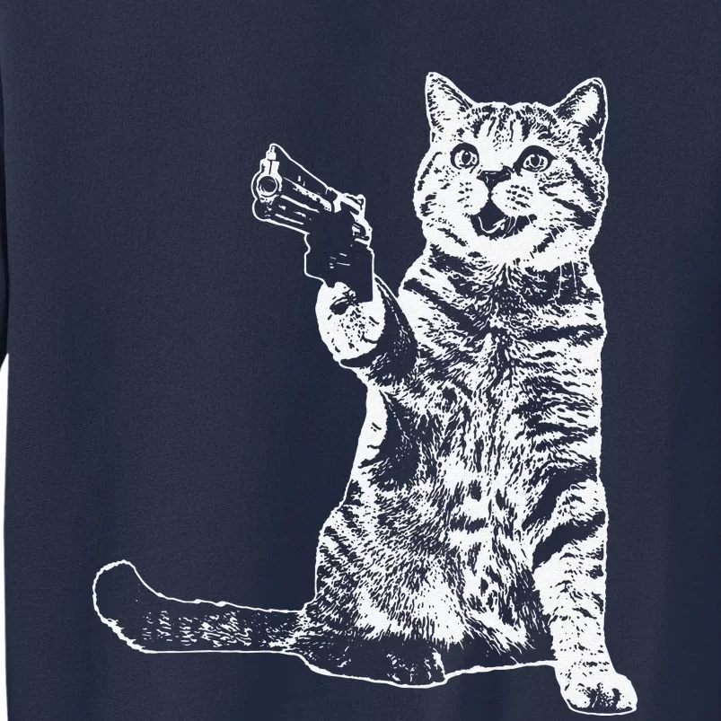 Gun Kitty Funny Cat Gift Sweatshirt