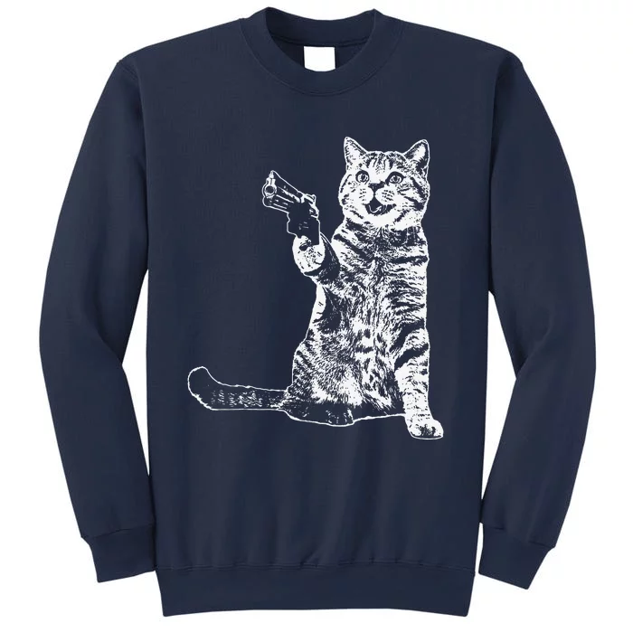 Gun Kitty Funny Cat Gift Sweatshirt