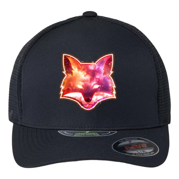 Galaxy Kitsune Fox Flexfit Unipanel Trucker Cap