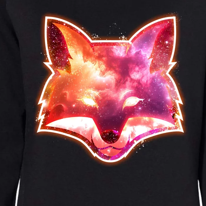 Galaxy Kitsune Fox Womens California Wash Sweatshirt