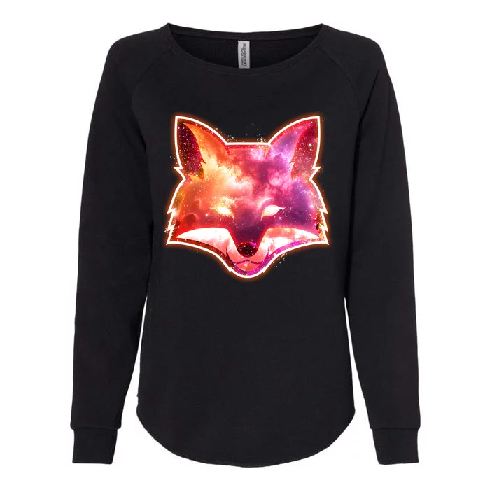 Galaxy Kitsune Fox Womens California Wash Sweatshirt