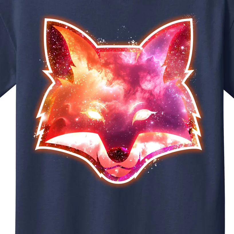 Galaxy Kitsune Fox Kids T-Shirt