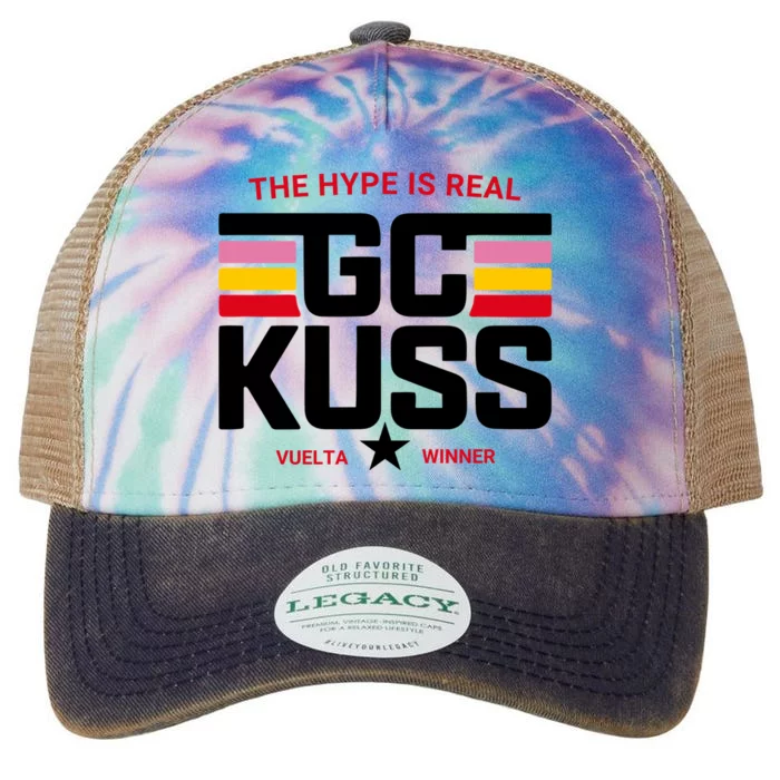 Team Jumbo Visma The Hype Is Real Gc Kuss Vuelta Winner Legacy Tie Dye Trucker Hat