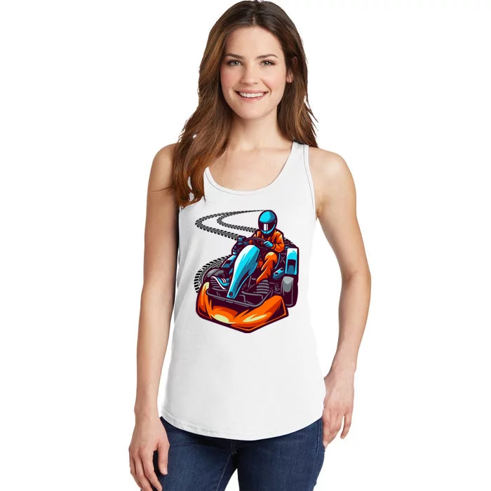 Go Karting Go Kart Racing Driver Ladies Essential Tank