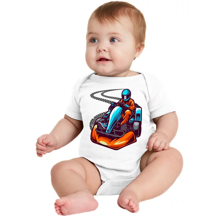 Go Karting Go Kart Racing Driver Baby Bodysuit