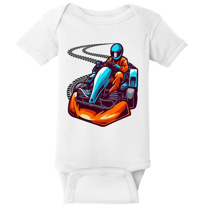 Go Karting Go Kart Racing Driver Baby Bodysuit