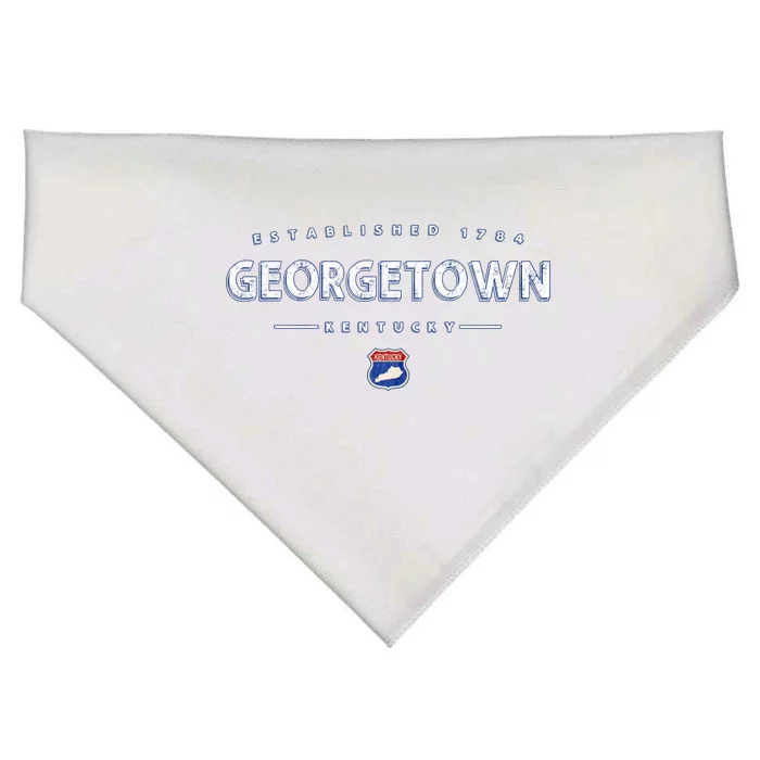 Georgetown Kentucky Georgetown Ky Funny Gift USA-Made Doggie Bandana