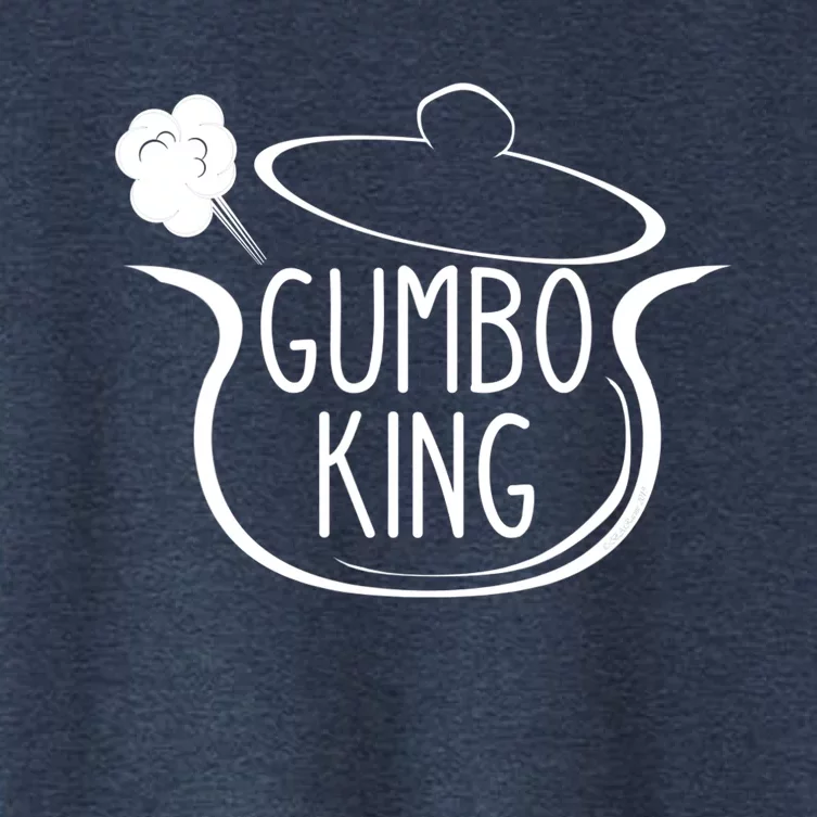 Gumbo King Gumbo Pot Drawing For Chef Or Cook Women's Crop Top Tee