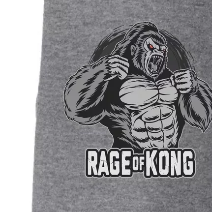 Gorilla Kong Gets Angry And Screams Doggie 3-End Fleece Hoodie