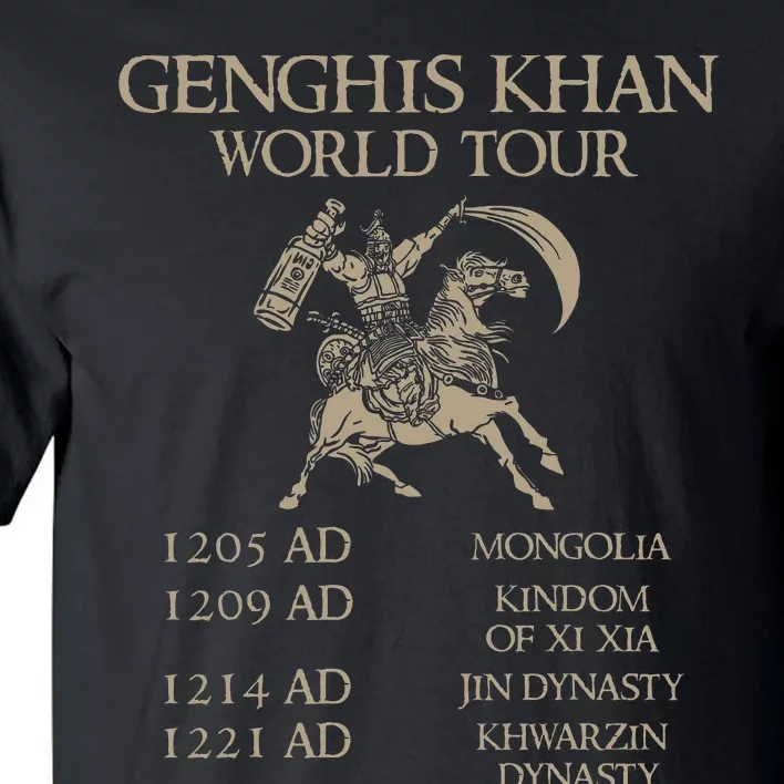 Genghis Khan Historic Mongol Asian History Tall T-Shirt