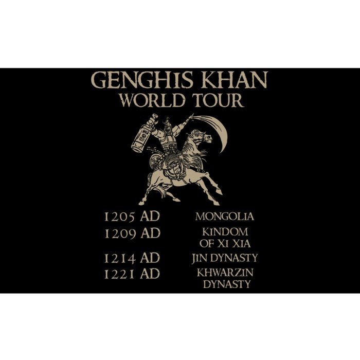 Genghis Khan Historic Mongol Asian History Bumper Sticker