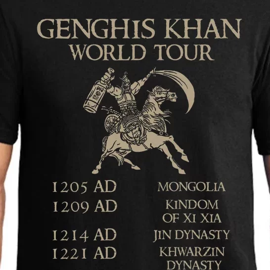 Genghis Khan Historic Mongol Asian History Pajama Set